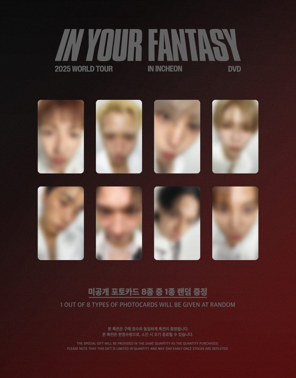 ATEEZ - 2025 WORLD TOUR 'IN YOUR FANTASY' IN INCHEON (DVD & PLAY CODE)