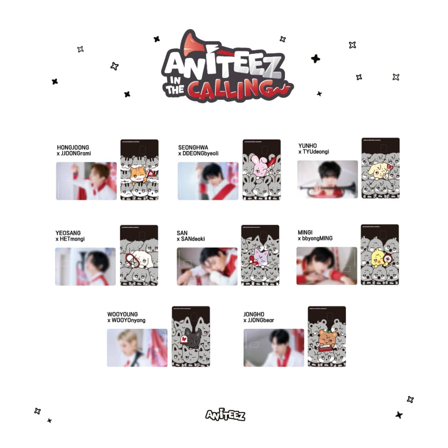 ATEEZ - ANITEEZ IN THE CALLING OFFICIAL MD 4 Nolae