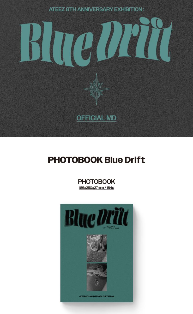 ATEEZ - BLUE DRIFT PHOTOBOOK (8TH ANNIVERSARY EXHIBITION MD) Nolae