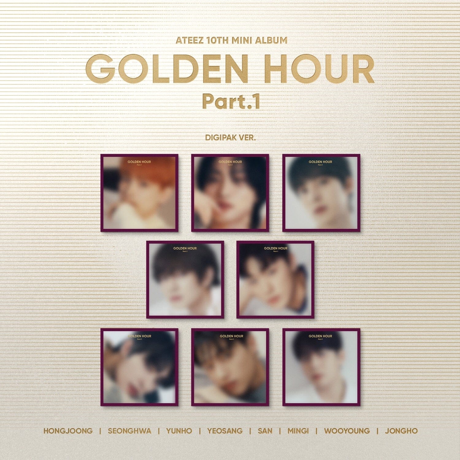ATEEZ - GOLDEN HOUR : PART 1 (10TH MINI ALBUM) DIGIPAK VER. Nolae