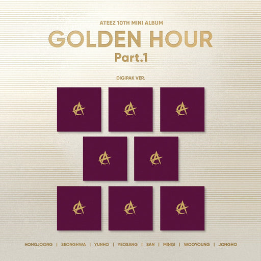 ATEEZ - GOLDEN HOUR : PART 1 (10TH MINI ALBUM) DIGIPAK VER. Nolae