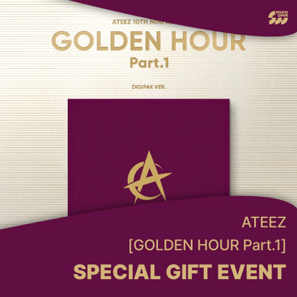 ateez fever part.1 トレカ シンナラ sound wave 6/01 SOUNDWAVE PHOTOCARD EVENT] ATEEZ - [GOLDEN HOUR : Part