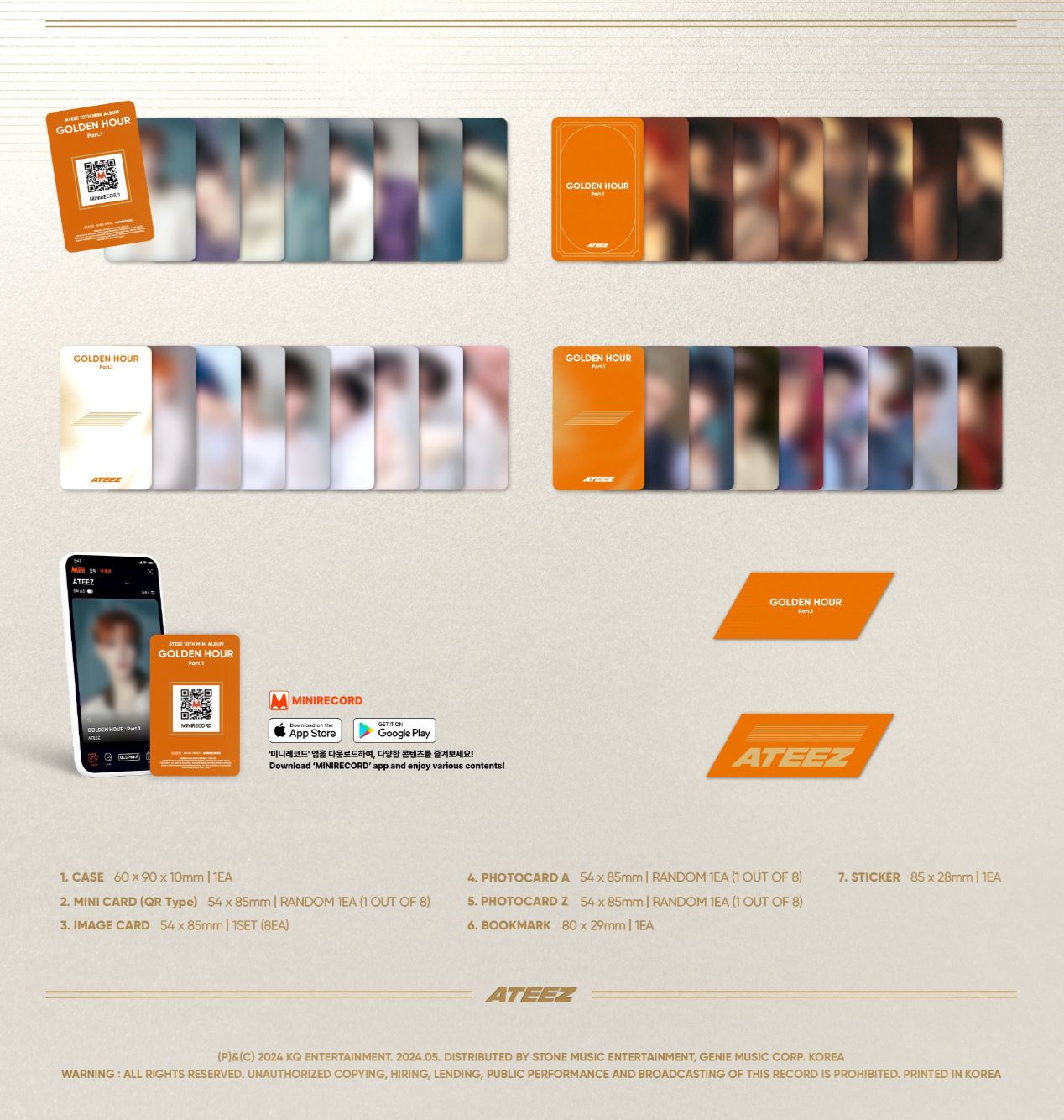 ATEEZ - GOLDEN HOUR : PART 1 (10TH MINI ALBUM) PLATFORM VER. Nolae