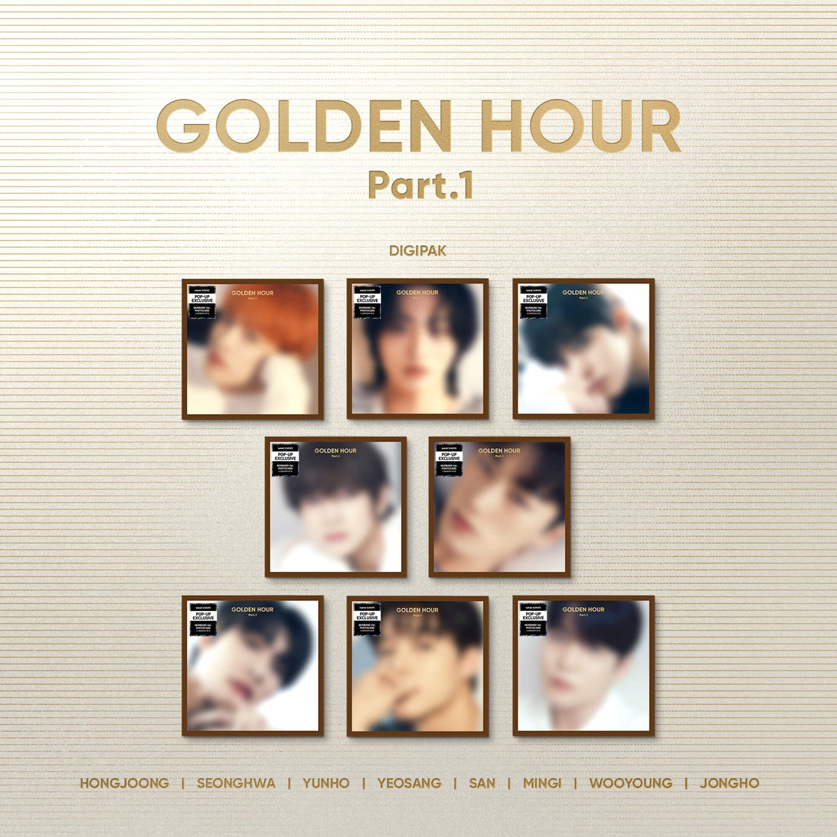 ATEEZ - GOLDEN HOUR : PART 1 (DIGIPAK VER.) hello82 EU Pop-up exclusiv