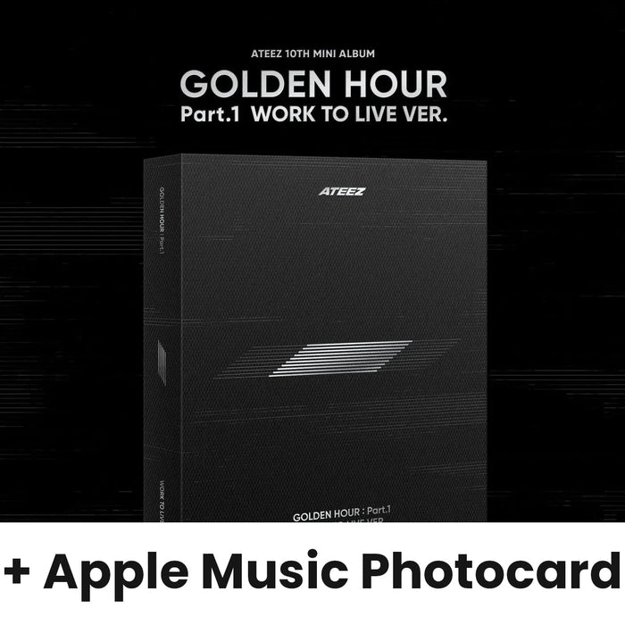 ATEEZ - GOLDEN HOUR : PART.1 (WORK TO LIVE VER.) + Apple Music Photocard Nolae