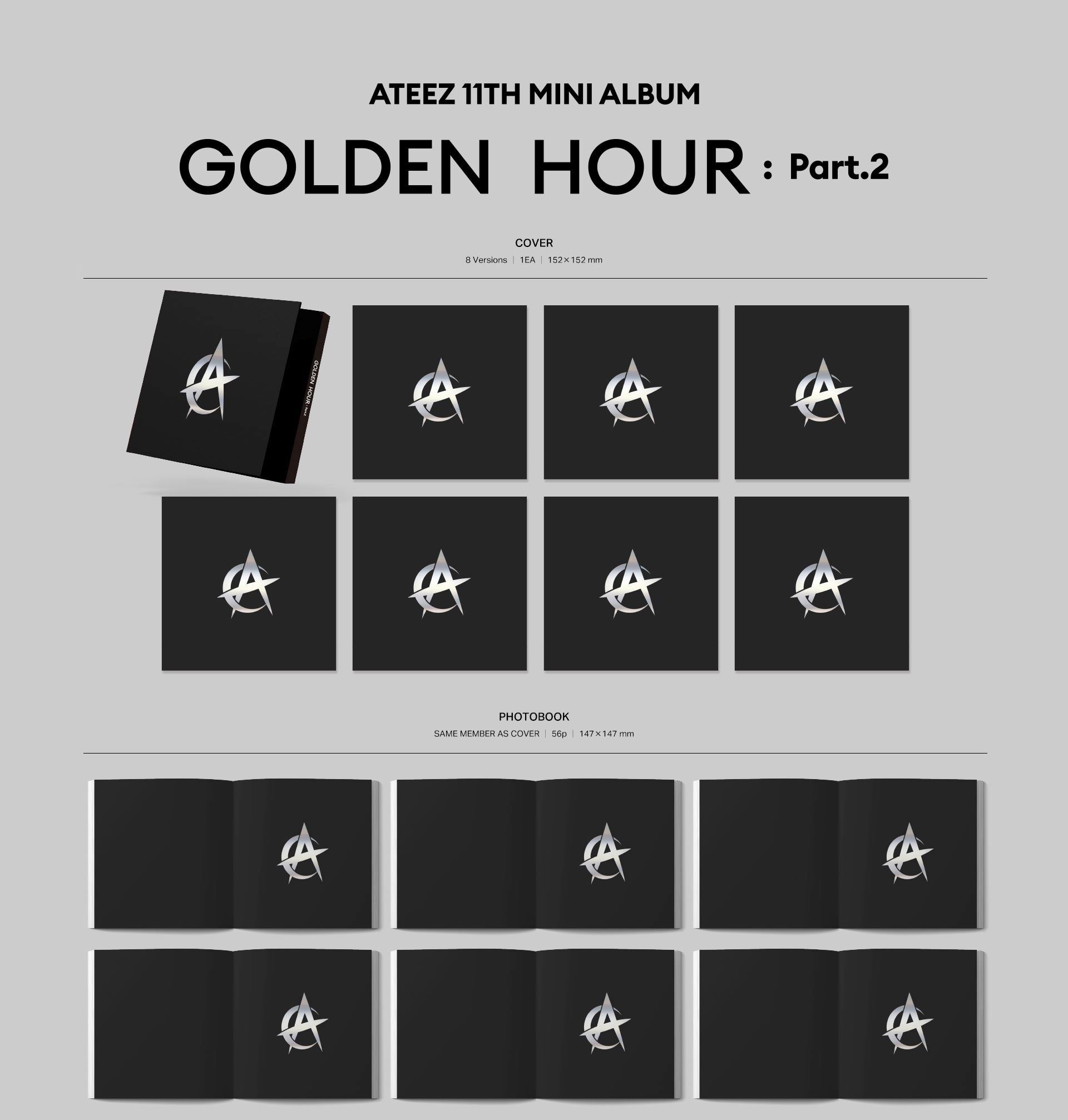 ATEEZ - GOLDEN HOUR: PART.2 (DIGIPAK Ver.) POP-UP Exclusive Nolae