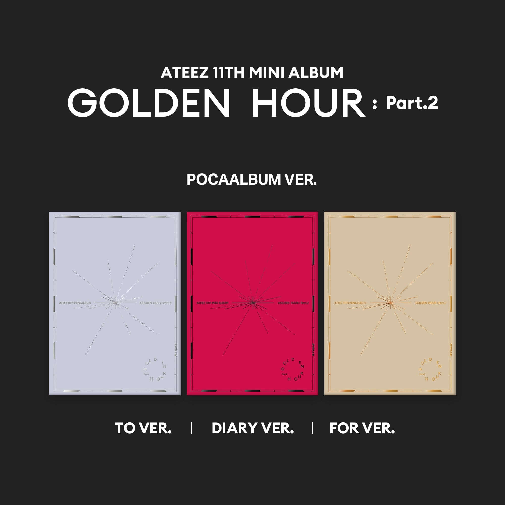 ATEEZ - GOLDEN HOUR : PART.2 SET + TOKTOQ Gift Nolae