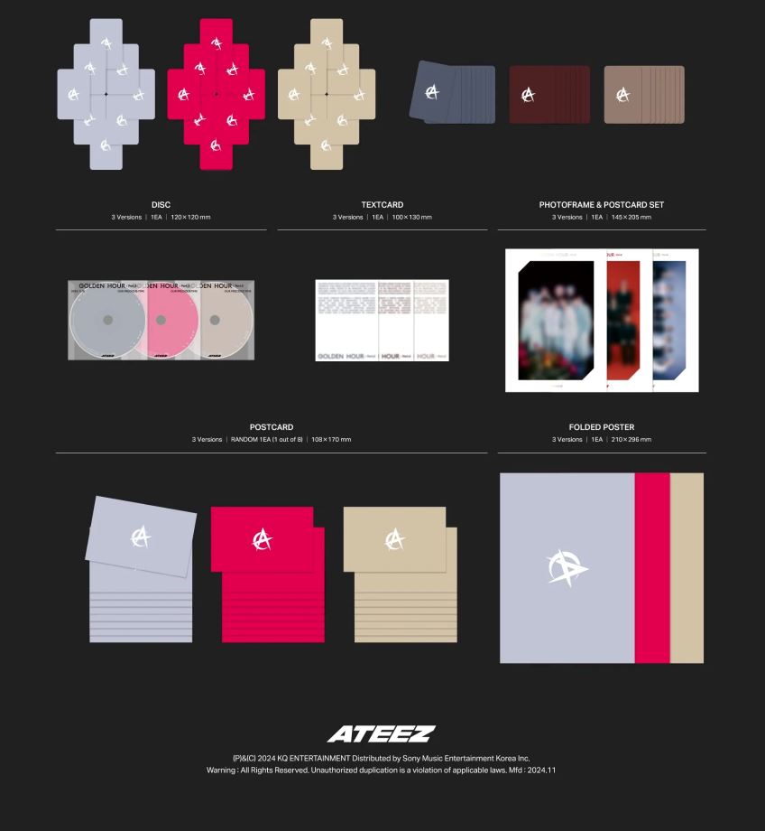 ATEEZ - GOLDEN HOUR : PART.2 SET + TOKTOQ Gift Nolae