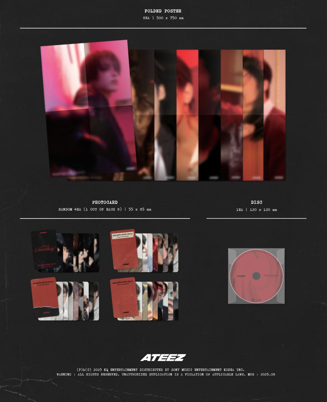 ATEEZ - GOLDEN HOUR : PART.3 (IN YOUR FANTASY EDITION) (LIMITED FANTASY VER.) + Makestar Photocard Nolae