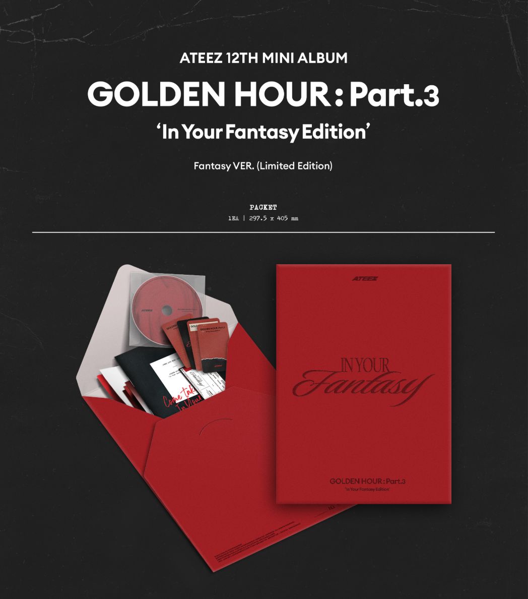 ATEEZ - GOLDEN HOUR : PART.3 (IN YOUR FANTASY EDITION) (LIMITED FANTASY VER.) + Makestar Photocard Nolae