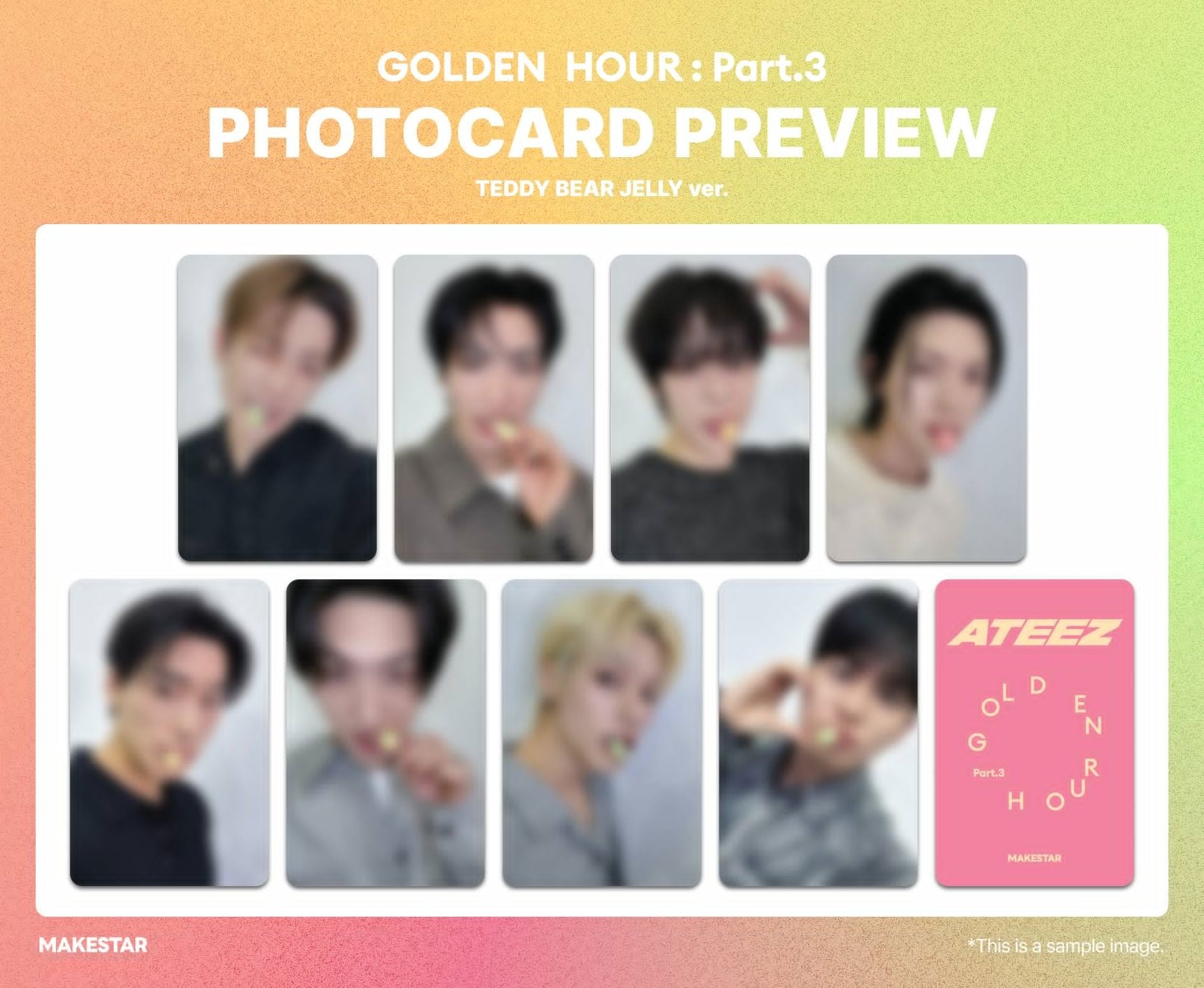 06/11 MAKESTAR PHOTOCARD EVENT] ATEEZ - GOLDEN HOUR : Part.3
