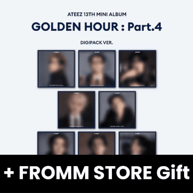 ATEEZ - GOLDEN HOUR : PART.4 (DIGIPACK VER.) + FROMM STORE Gift Nolae