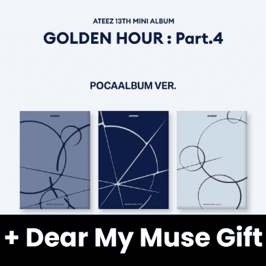 ATEEZ - GOLDEN HOUR : PART.4 (POCA ALBUM) + Dear My Muse Gift Nolae