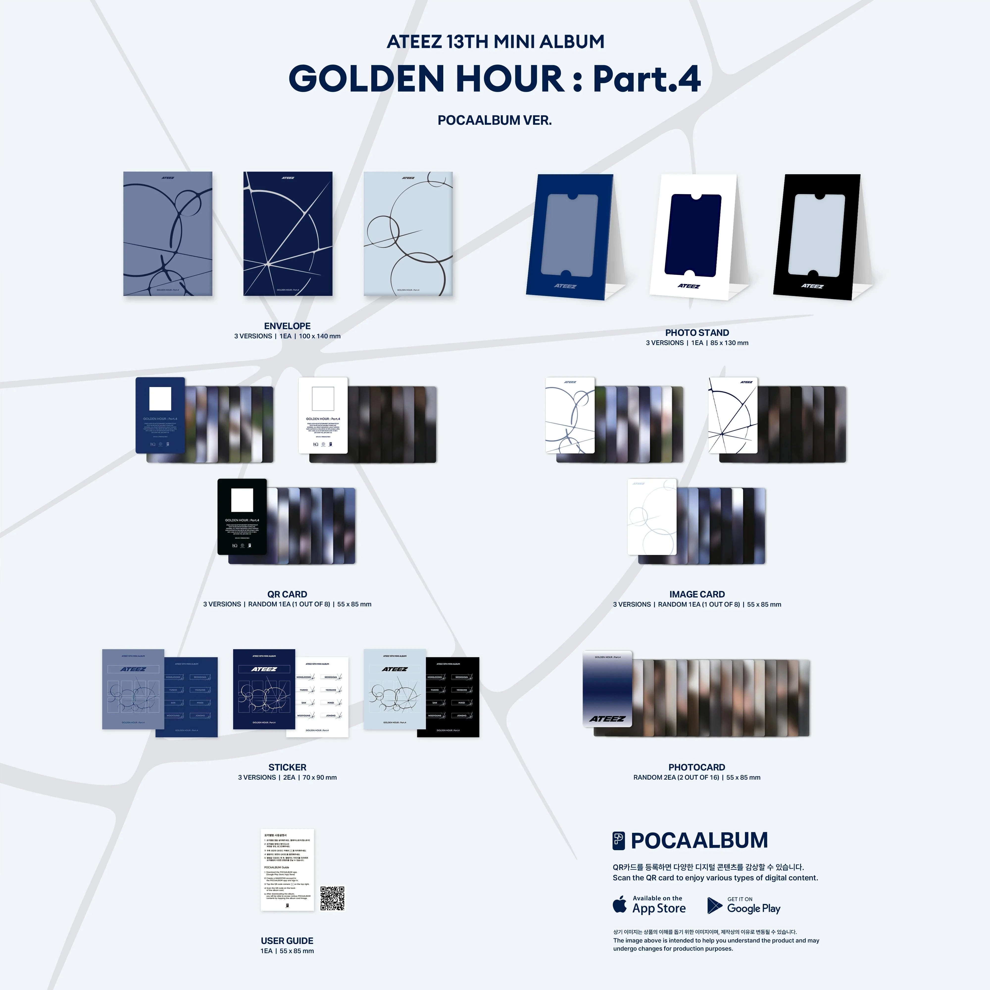 ATEEZ - GOLDEN HOUR : PART.4 (POCA ALBUM) + Makestar Gift ATEEZ - GOLDEN HOUR : PART.4 (POCA ALBUM) + Makestar Gift