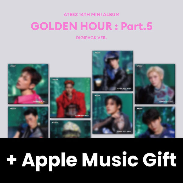 ATEEZ - GOLDEN HOUR : PART.5 (DIGIPACK VER.) + Apple Music Gift