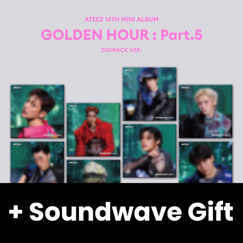 ATEEZ - GOLDEN HOUR : PART.5 (DIGIPACK VER.) + Soundwave Gift Nolae