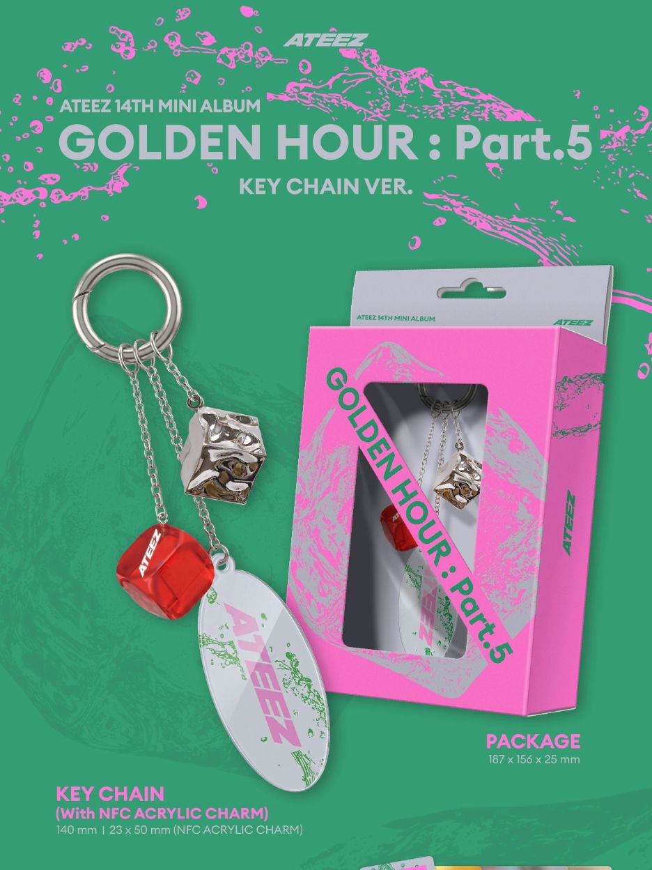 ATEEZ GOLDEN HOUR カラビナ キーチャーム ソンファ ATEEZ - GOLDEN HOUR : PART.5 (KEY CHAIN VER.)