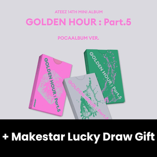 ATEEZ - GOLDEN HOUR : PART.5 (POCA ALBUM VER.) + Makestar Lucky Draw G