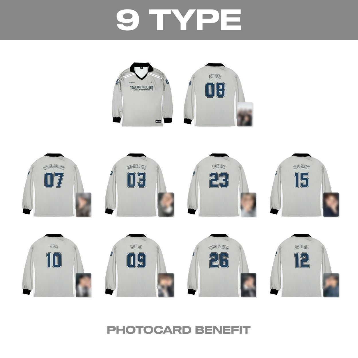 ATEEZ - REPLICA LONG SLEEVE ('2025 ATEEZ WORLD TOUR IN EUROPE' MD) Nolae