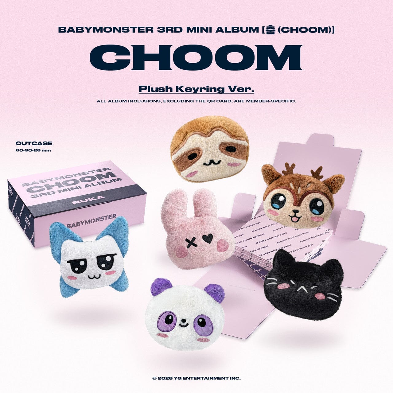 BABYMONSTER - CHOOM (PLUSH KEYRING VER.) Nolae