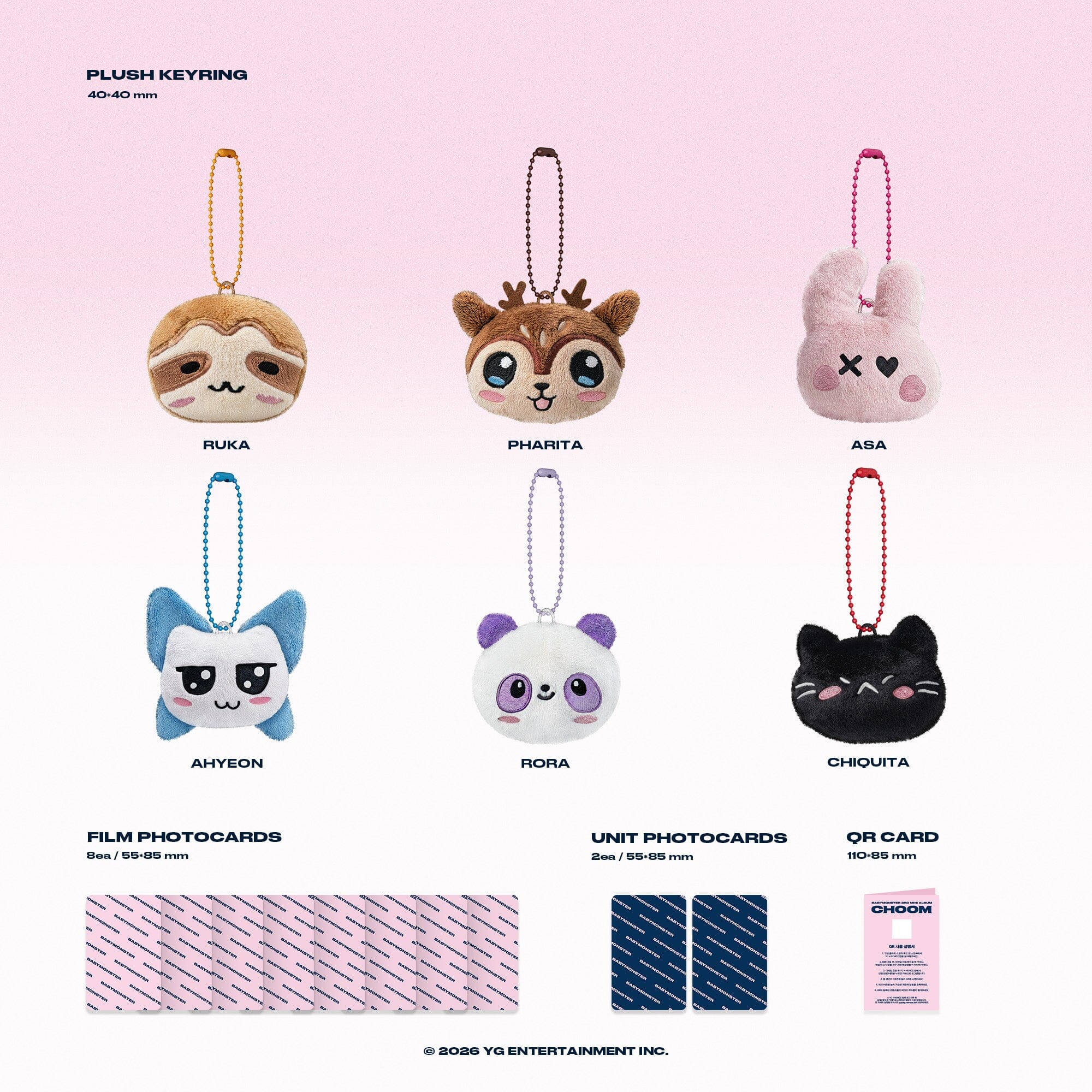 BABYMONSTER - CHOOM (PLUSH KEYRING VER.) Nolae