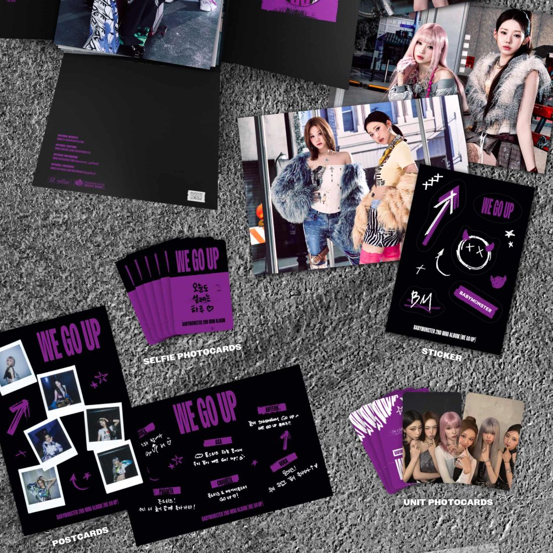 BABYMONSTER WE GO UP rora 直筆サイン入りポストカード BABYMONSTER - WE GO UP (POSTCARD VER.)