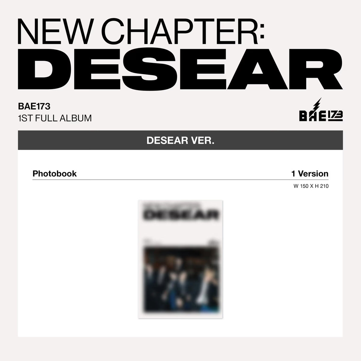 BAE173 - NEW CHAPTER : DESEAR