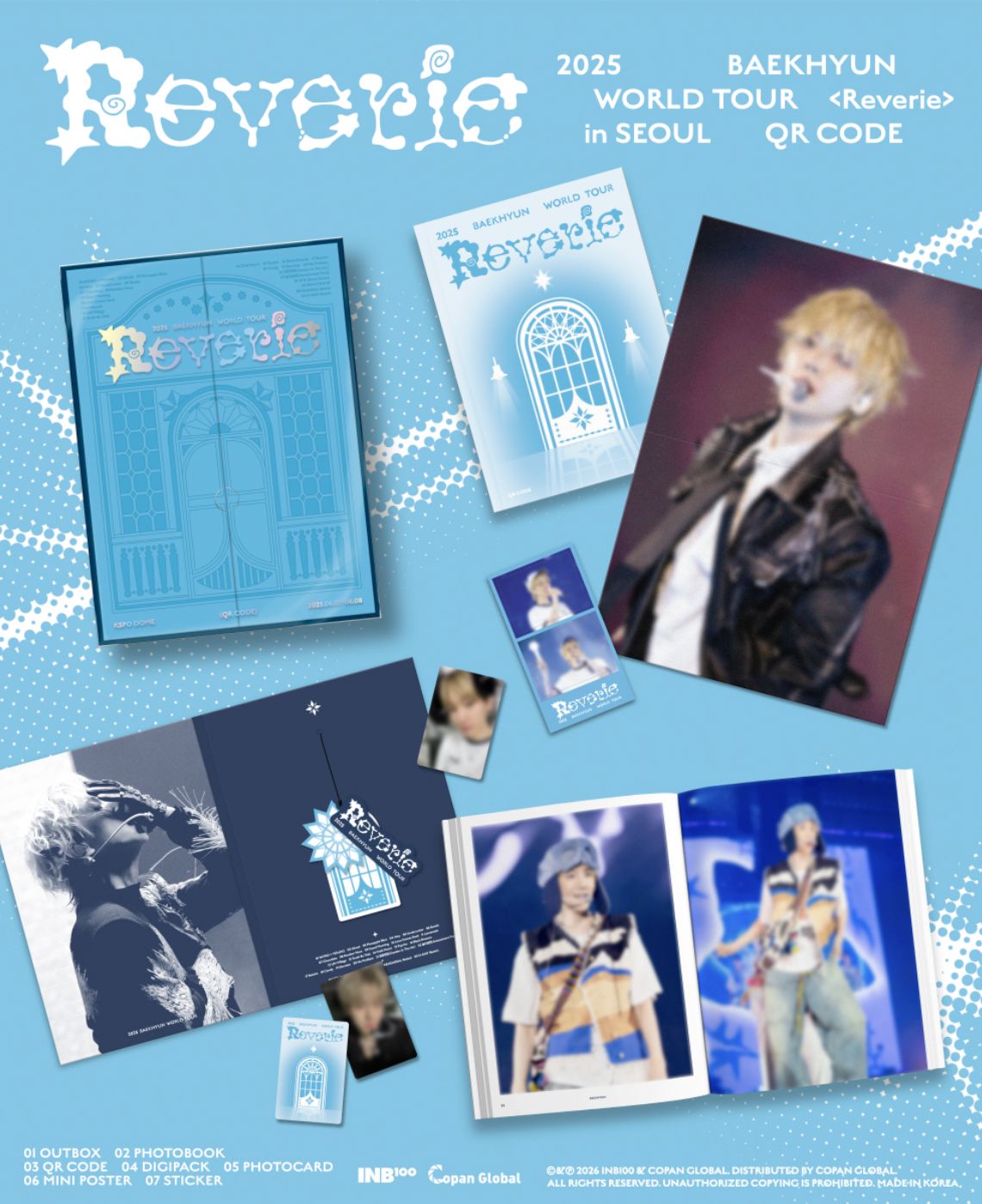 BAEKHYUN - 2025 BAEKHYUN WORLD TOUR 'REVERIE' IN SEOUL (BLU-RAY & QR CODE) Nolae