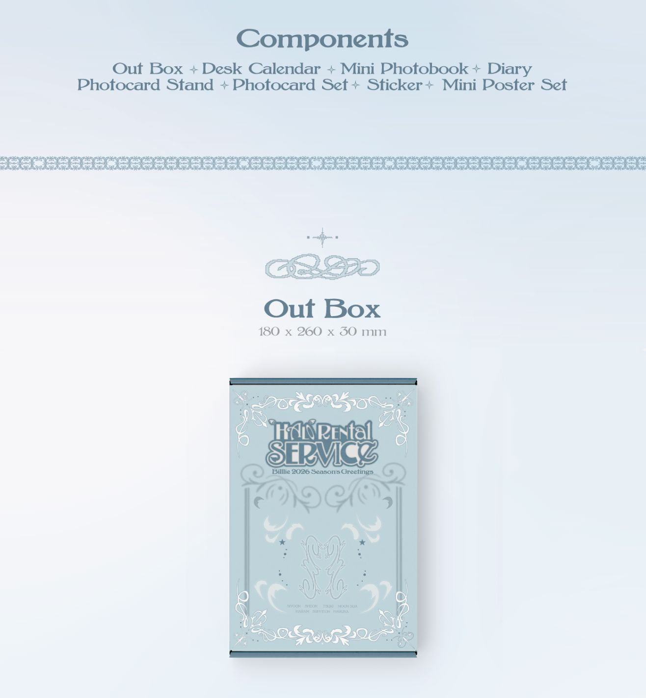BILLLIE - 2026 SEASON'S GREETINGS (HALO RENTAL SERVICE) + Extra Photoc