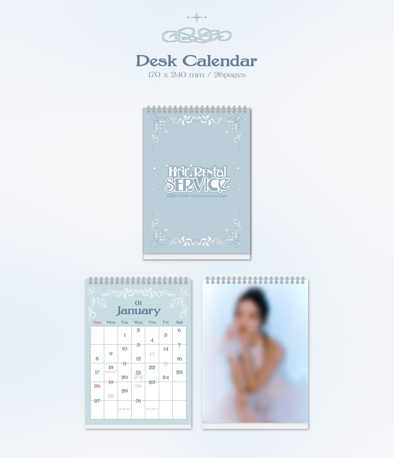 BILLLIE - 2026 SEASON'S GREETINGS (HALO RENTAL SERVICE) + Extra Photoc