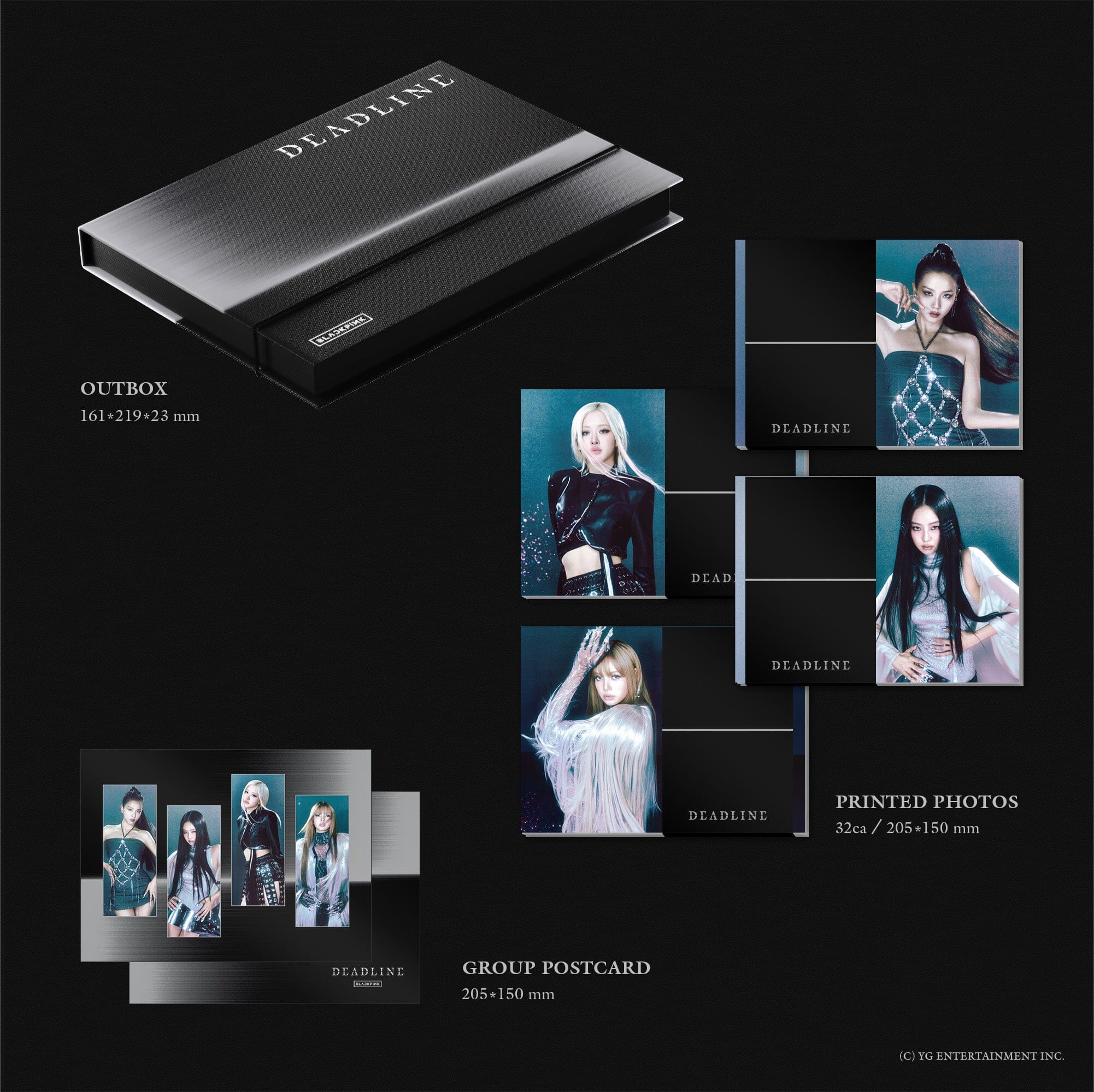 BLACKPINK - DEADLINE (GRAY VER.) + YG SELECT Gift Nolae