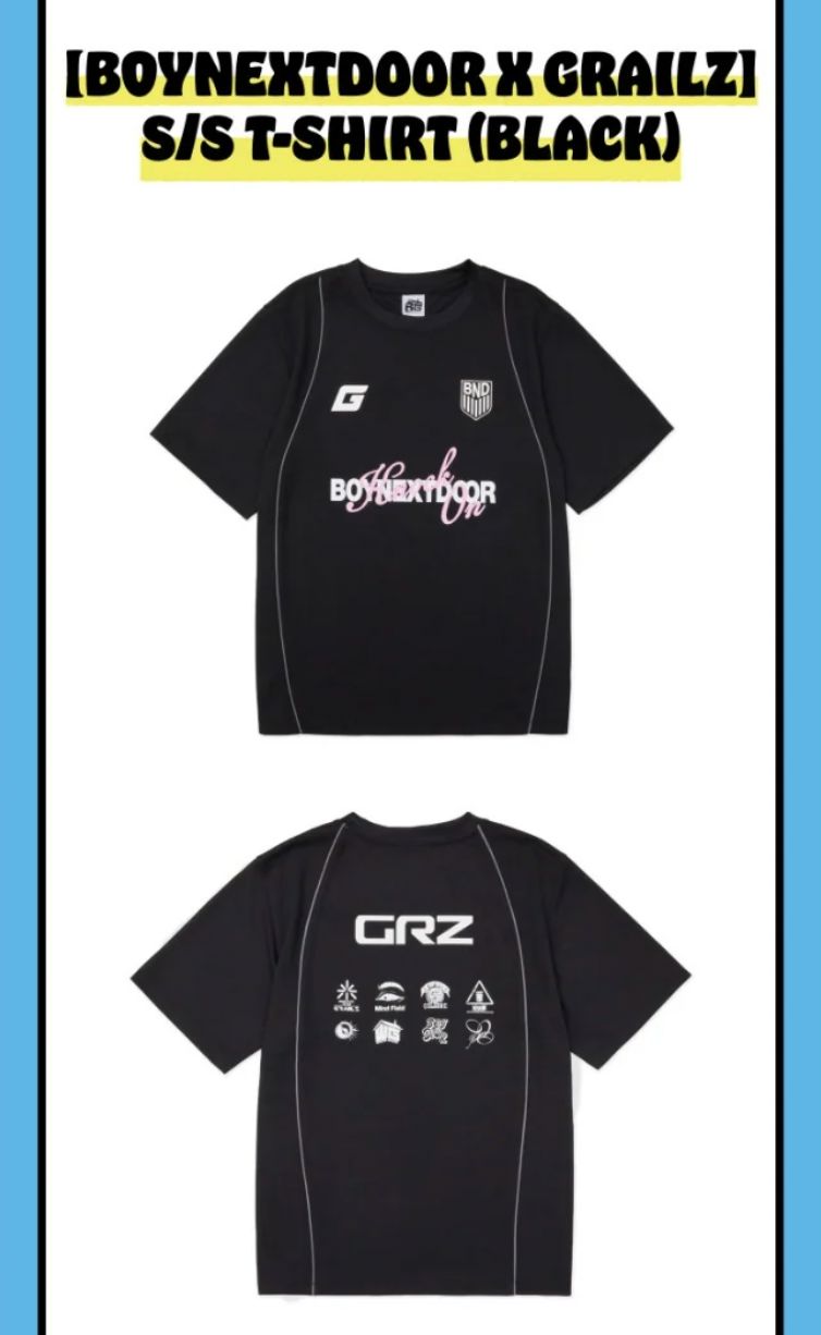 BOYNEXTDOOR - [BOYNEXTDOOR X GRAILZ] S/S T-SHIRT (KNOCK ON VOL.1 FINAL OFFICIAL MD) Nolae