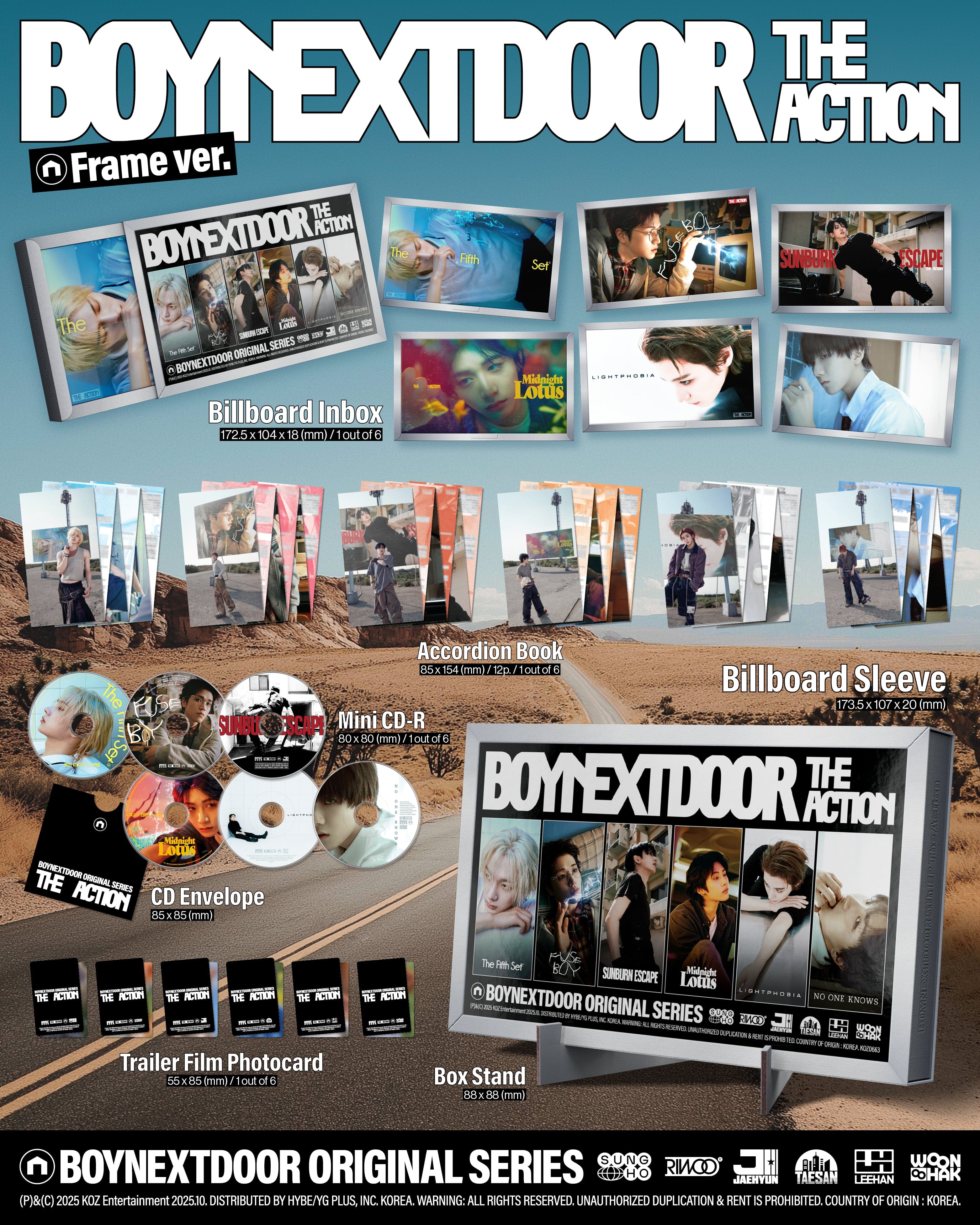 BOYNEXTDOOR - THE ACTION (FRAME VER.) + WEVERSE GIFT