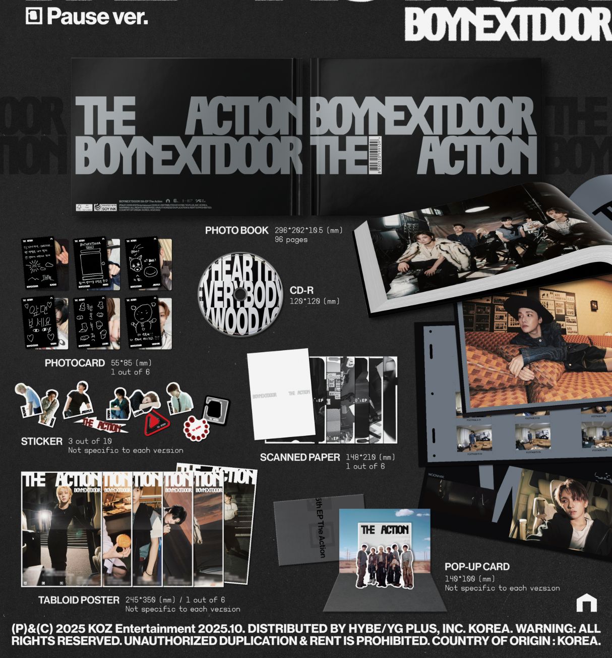 BOYNEXTDOOR - THE ACTION + WEVERSE GIFT BOYNEXTDOOR - THE ACTION + WEVERSE GIFT