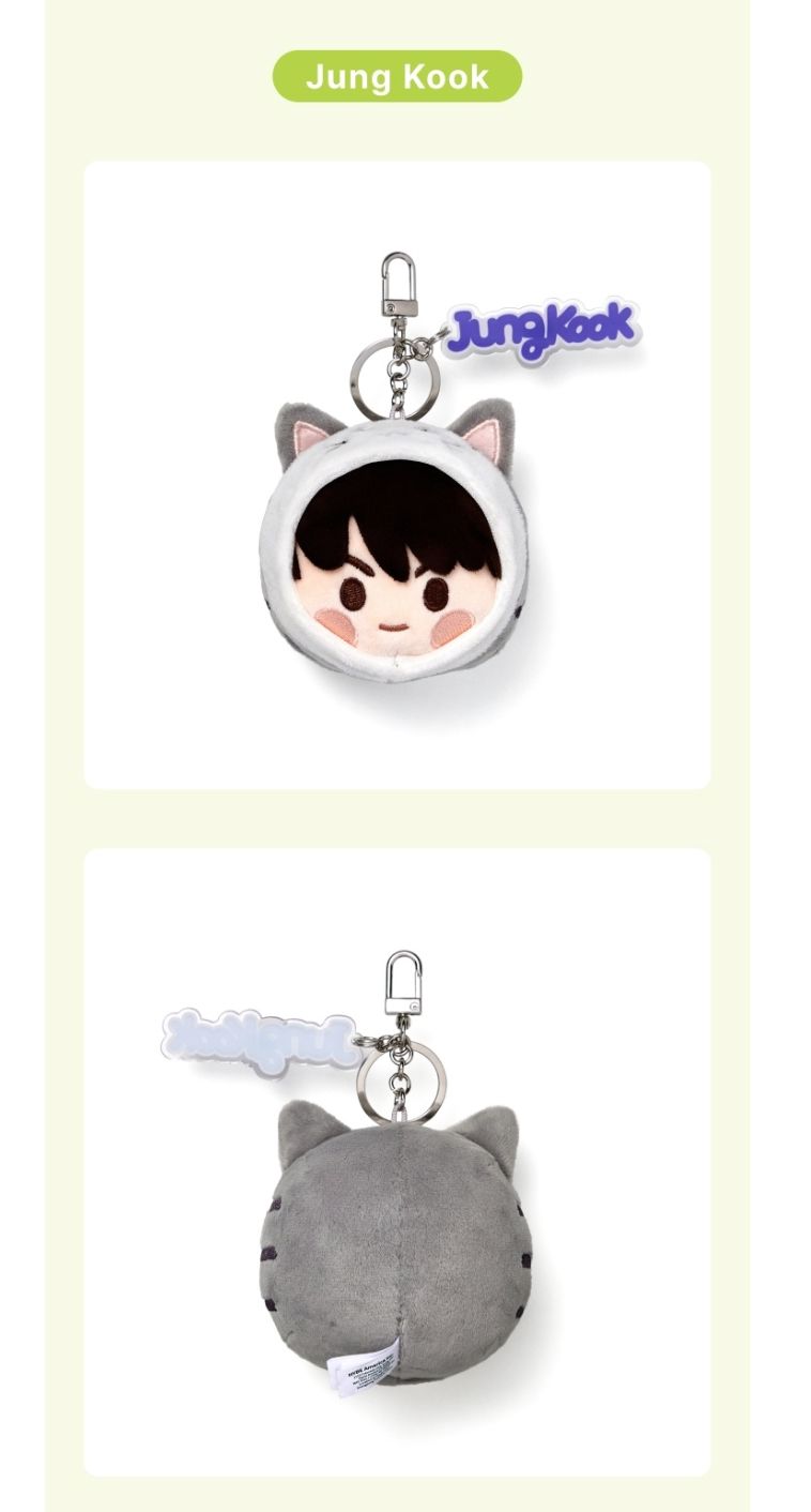 bts face keyring 2025 現地限定　2体セット bts-2025-island-goods-face-