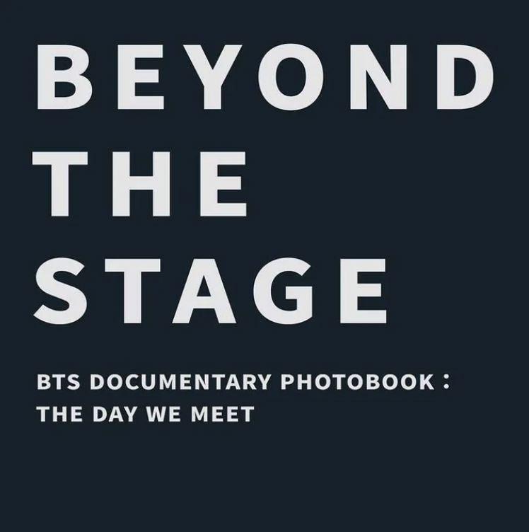 BTS - DOCUMENTARY PHOTOBOOK : THE DAY WE MEET (BEYOND THE STAGE) + 2025 FESTA GIFT Nolae