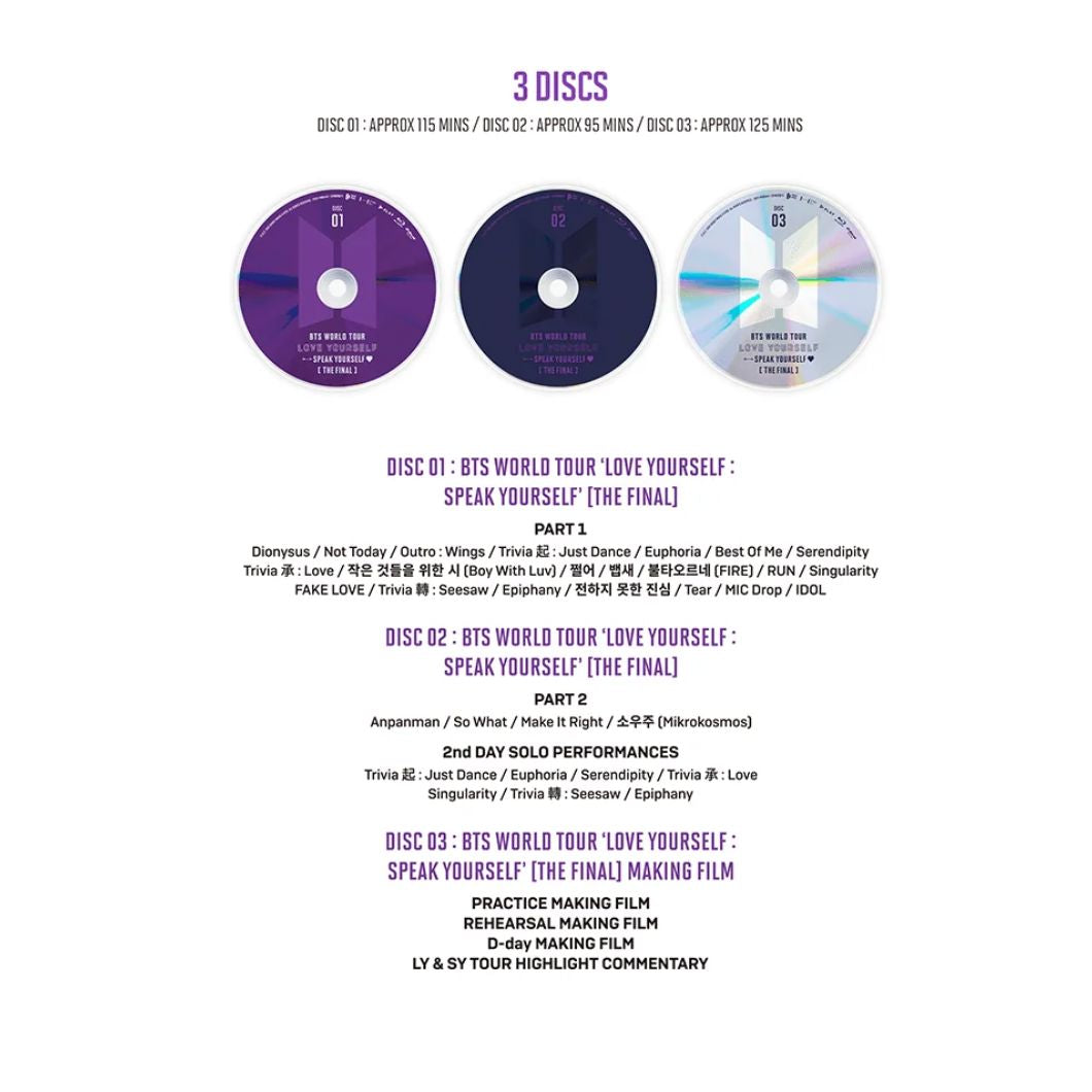 BTS - LOVE YOURSELF SPEAK YOURSELF THE FINAL + 2025 FESTA GIFT