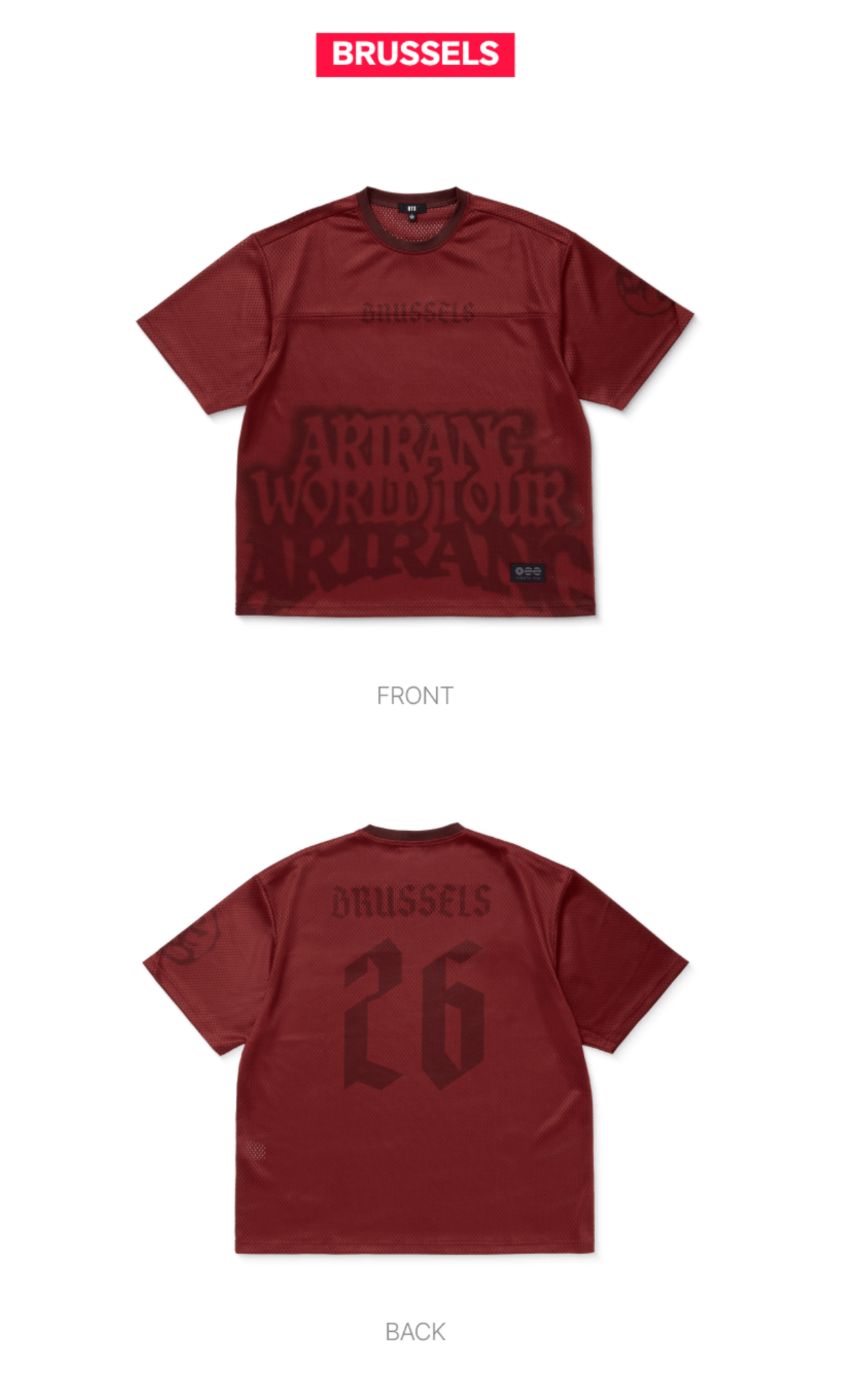 BTS - TOUR JERSEY EUROPE (WORLD TOUR 'ARIRANG' OFFICIAL MD)