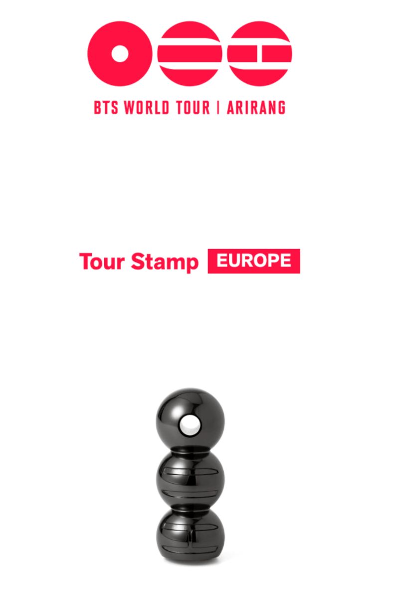 BTS - TOUR STAMP EUROPE (WORLD TOUR 'ARIRANG' OFFICIAL MD)
