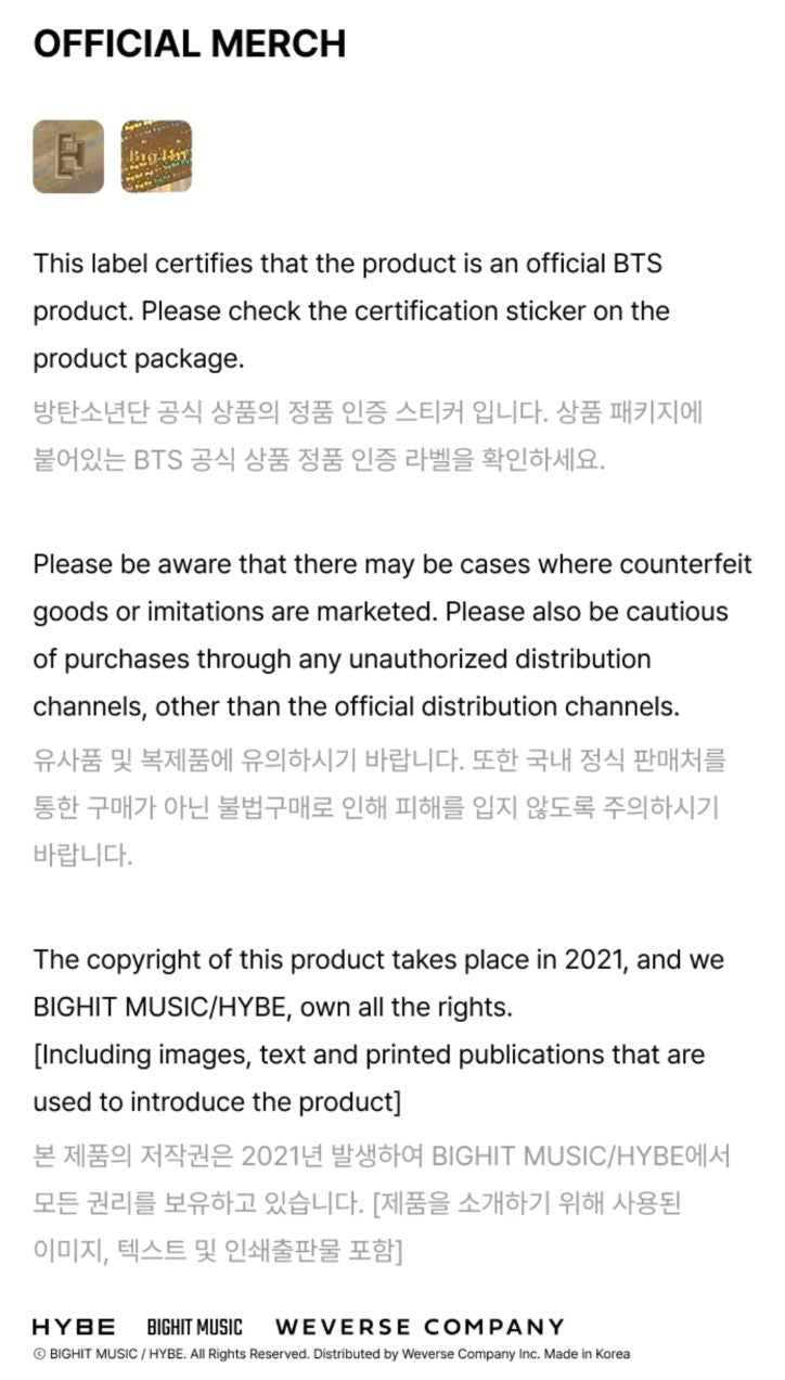 BTS - WORLD TOUR 'ARIRANG' 2ND DROP OFFICIAL MD 2 Nolae
