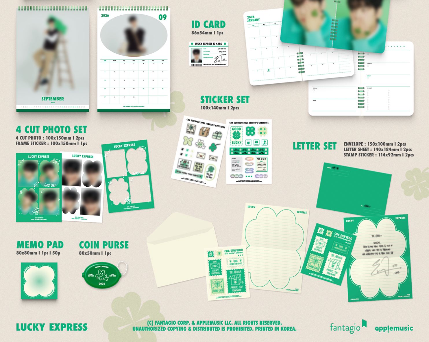 CHA EUN WOO (ASTRO) - 2026 SEASON'S GREETINGS (LUCKY EXPRESS)