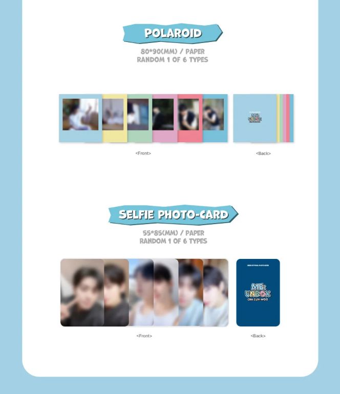 CHA EUN WOO (ASTRO) - PHOTOBOOK (ME : UNBOX)