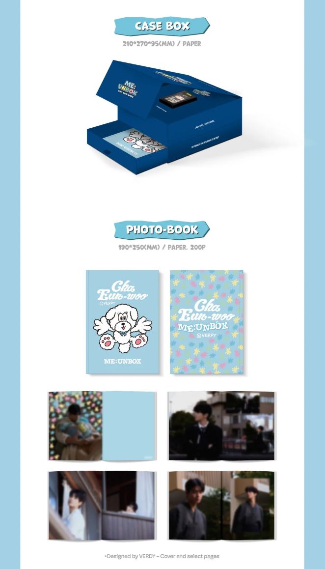 【新品/トレカ付】CHA EUN-WOO ME: UNBOX フォトブックセット CHA EUNWOO ME : UNBOX – SubK Shop