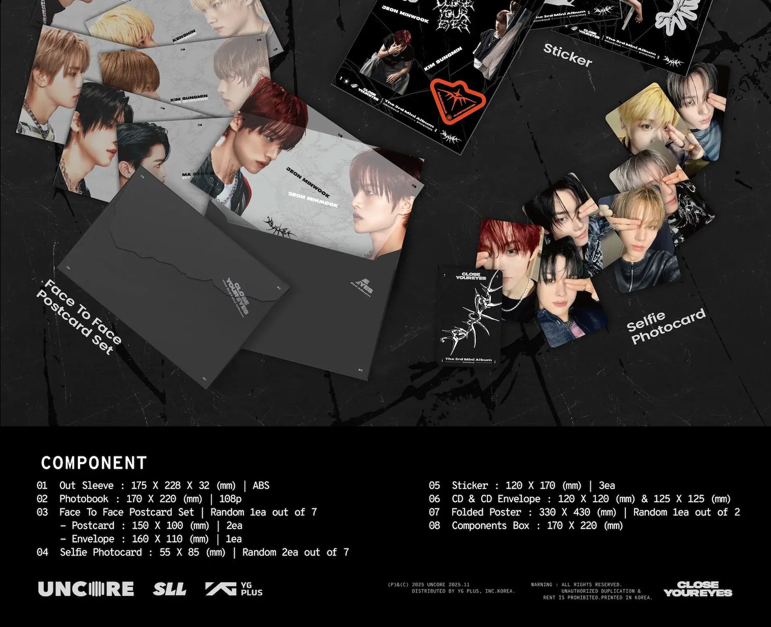 CLOSE YOUR EYES - BLACKOUT (BLACKOUT VER.) SIGNED