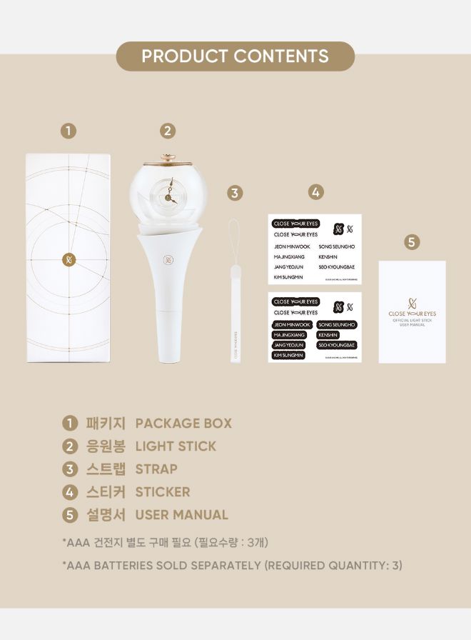 CLOSE YOUR EYES - OFFICIAL LIGHT STICK Nolae