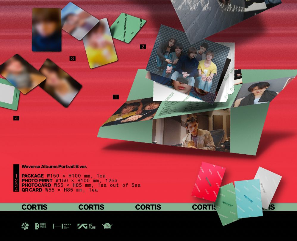 CORTIS - GREENGREEN (WEVERSE ALBUMS VER.) SET + Weverse Gift