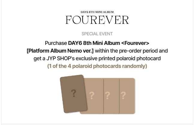 DAY6 - FOUREVER Platform Set + JYP Gift Nolae