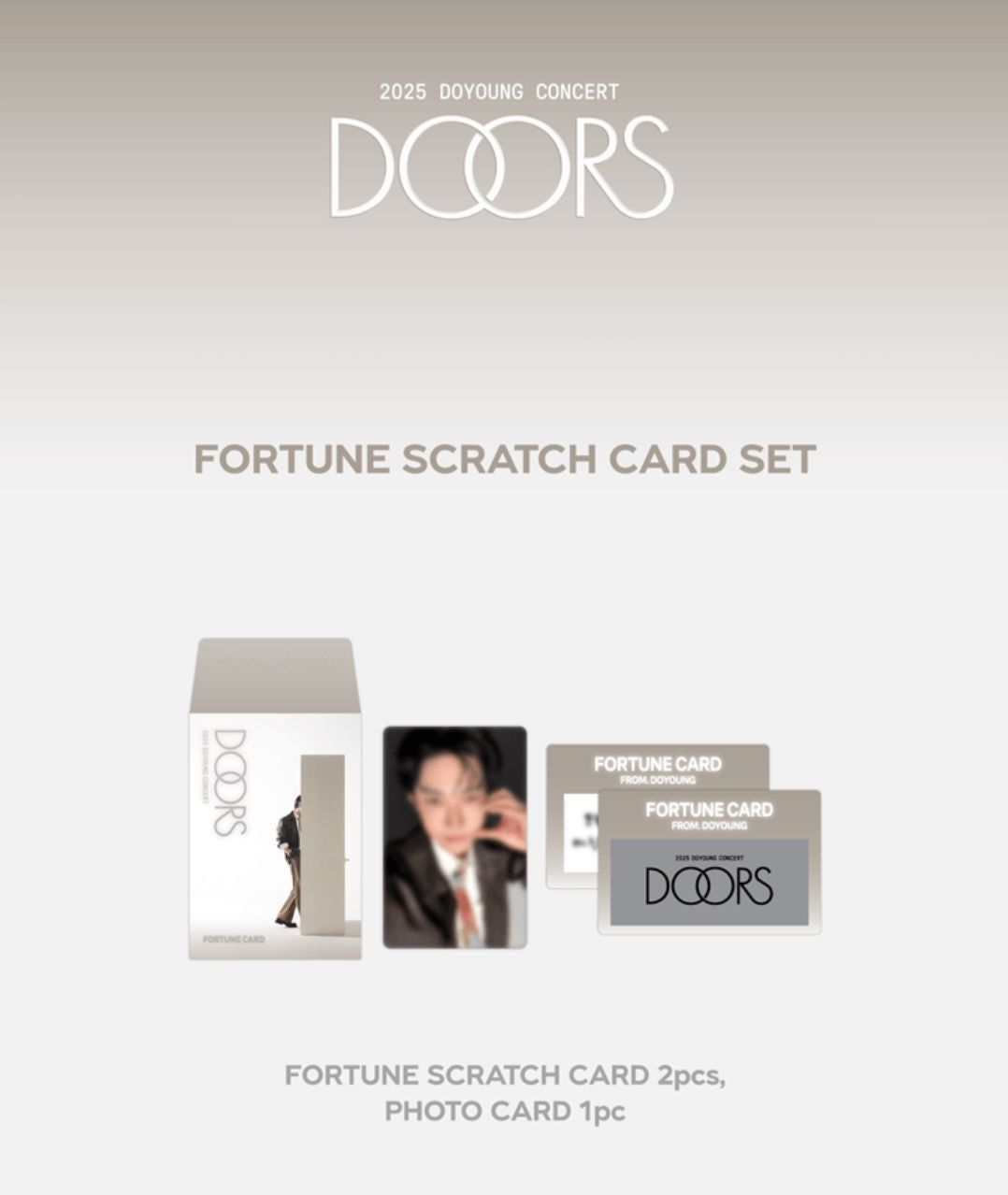 DOYOUNG (NCT) - FORTUNE SCRATCH CARD SET (2025 CONCERT 'DOORS' MD)