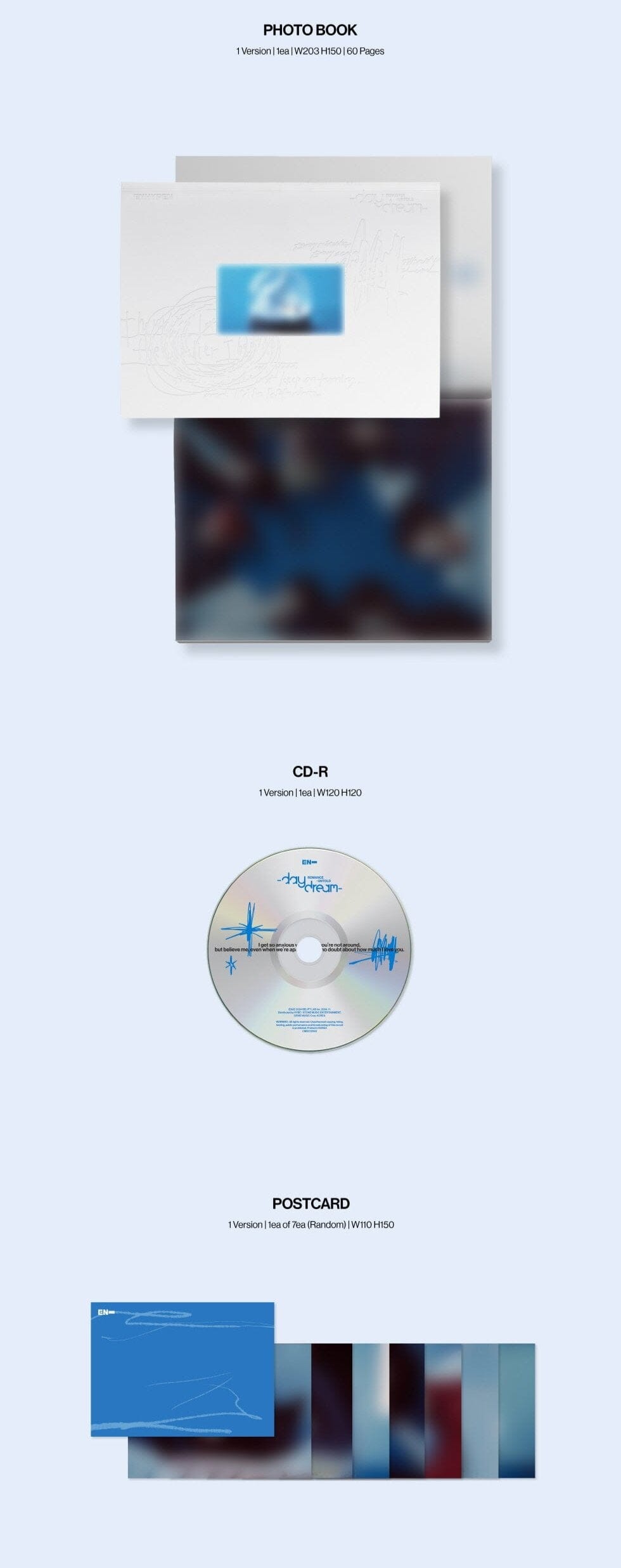 ENHYPEN - ROMANCE : UNTOLD - DAYDREAM (JAPAN EDITION) + WEVERSE GIFT Nolae