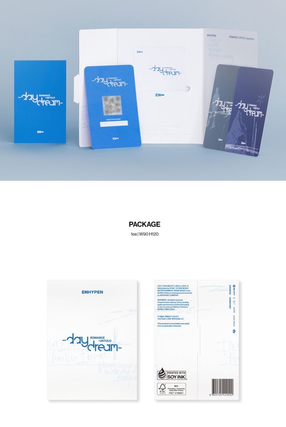 ENHYPEN - ROMANCE : UNTOLD - DAYDREAM (WEVERSE ALBUMS VER.) + Weverse Gift Nolae